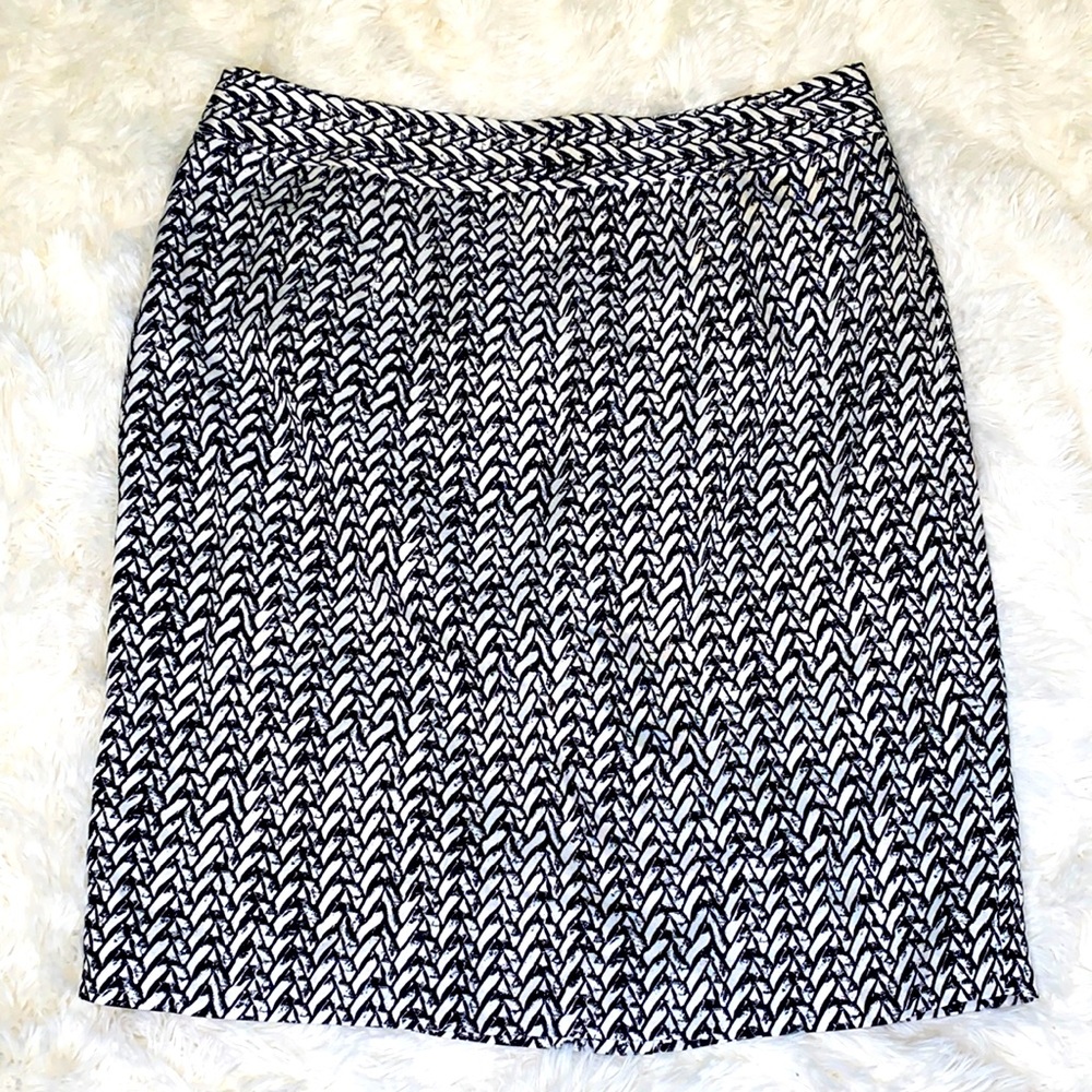 Banana Republic Black White Skirt Size 14